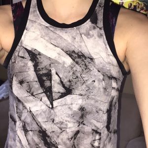 Helmut Lang Grey watercolor top